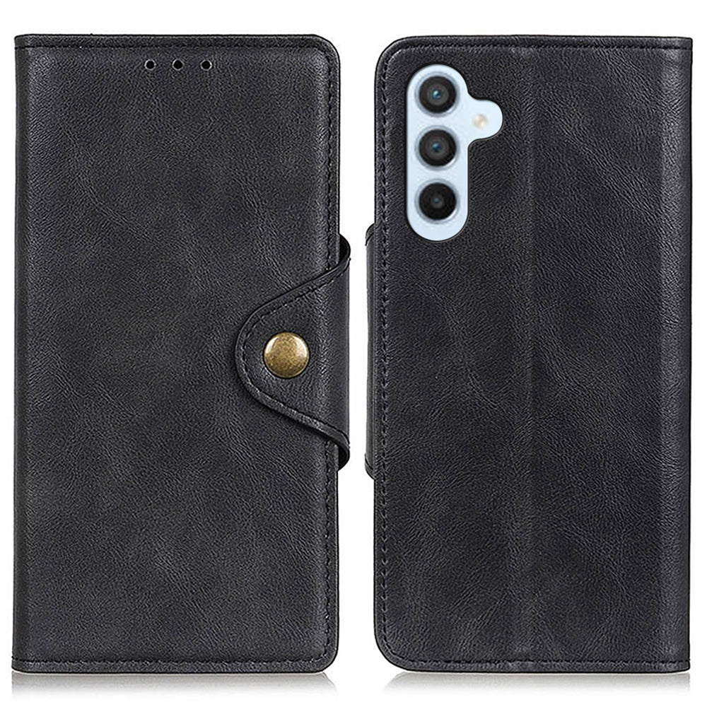 For Samsung Galaxy A05s 4G Case Leather Wallet Brass Buckle Stand Phone Protective Cover