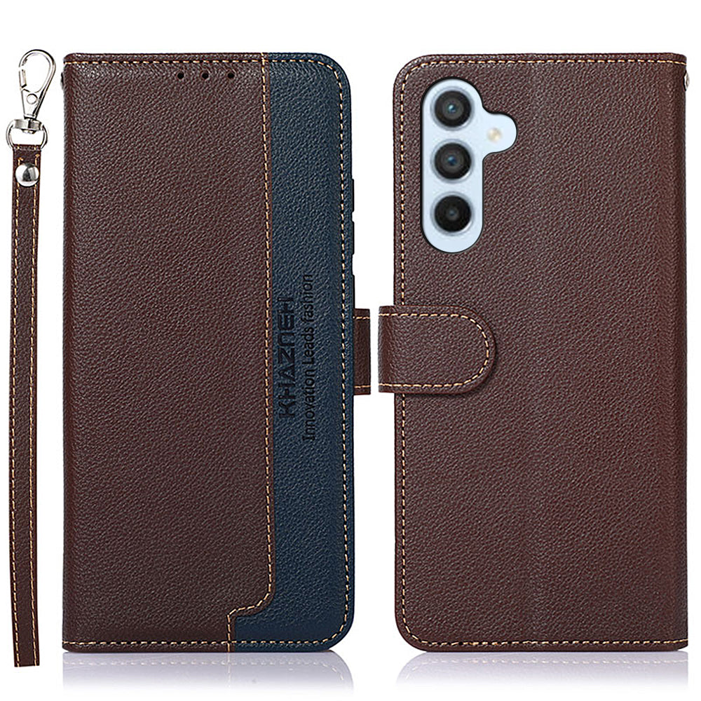 KHAZNEH For Samsung Galaxy A05s 4G Case RFID Blocking Wallet PU Leather Phone Cover