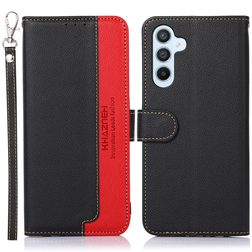 KHAZNEH For Samsung Galaxy A05s 4G Case RFID Blocking Wallet PU Leather Phone Cover
