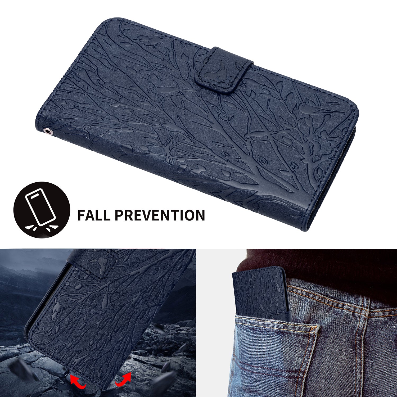 PU Leather Mobile Phone Cover for Samsung Galaxy A40 Case with Wallet Stand