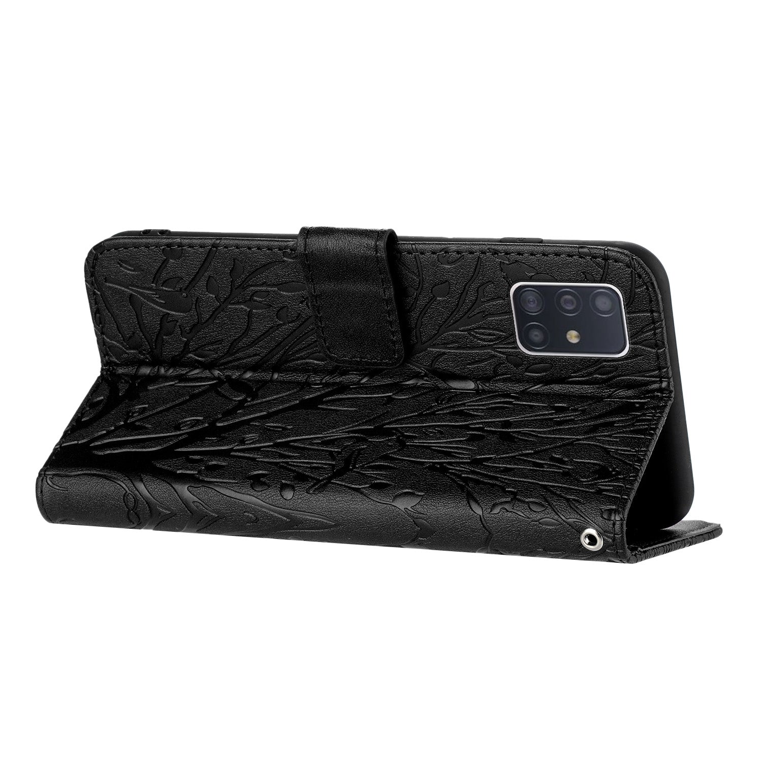 Til Samsung Galaxy A51 4G SM-A515 telefontaske Pung PU-læderstativ Telefoncover