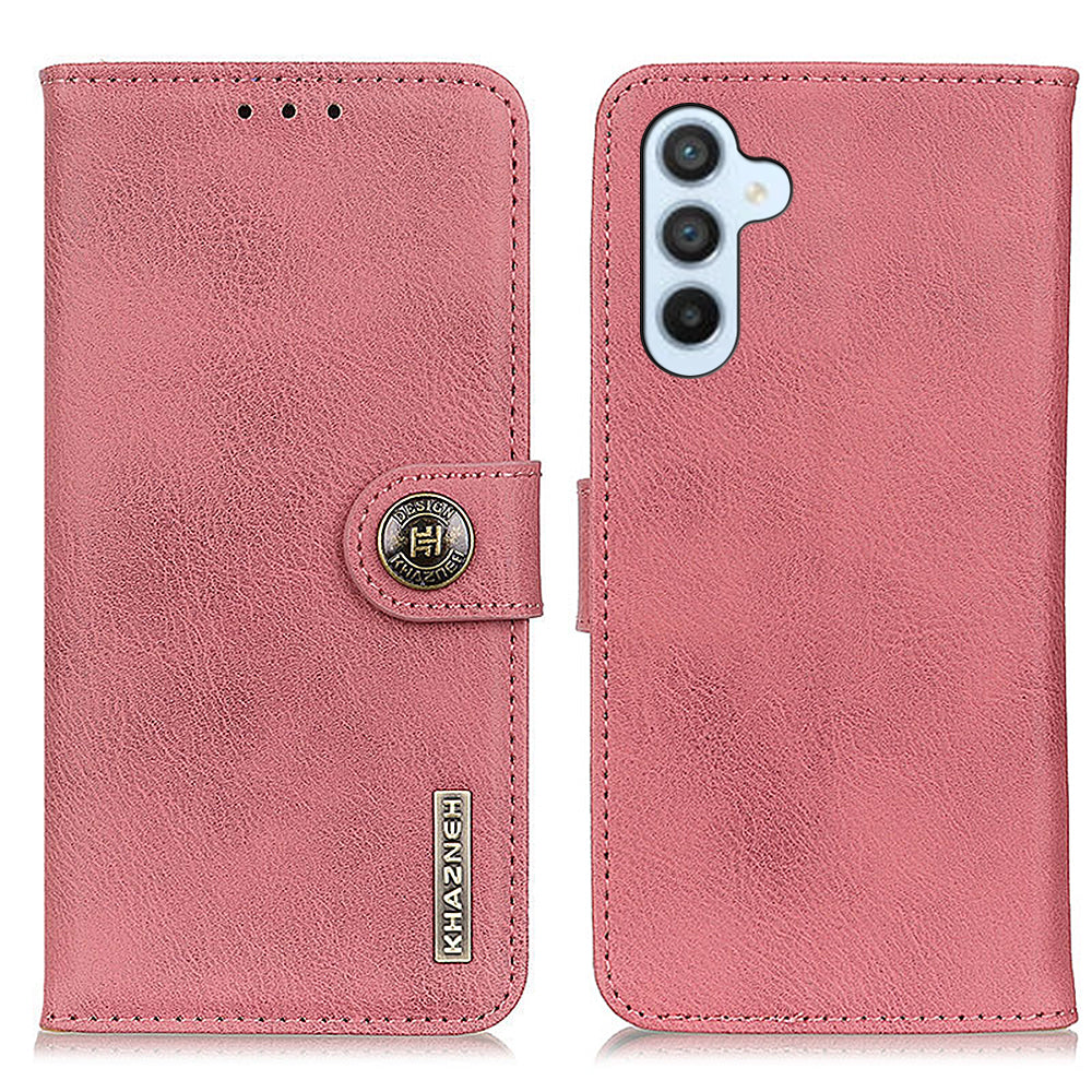 KHAZNEH For Samsung Galaxy A05s 4G Case Cowhide Texture Stand Wallet Leather Mobile Phone Cover