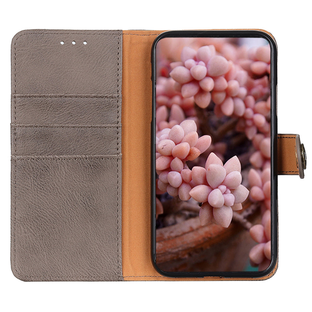 KHAZNEH For Samsung Galaxy A05s 4G Case Cowhide Texture Stand Wallet Leather Mobile Phone Cover