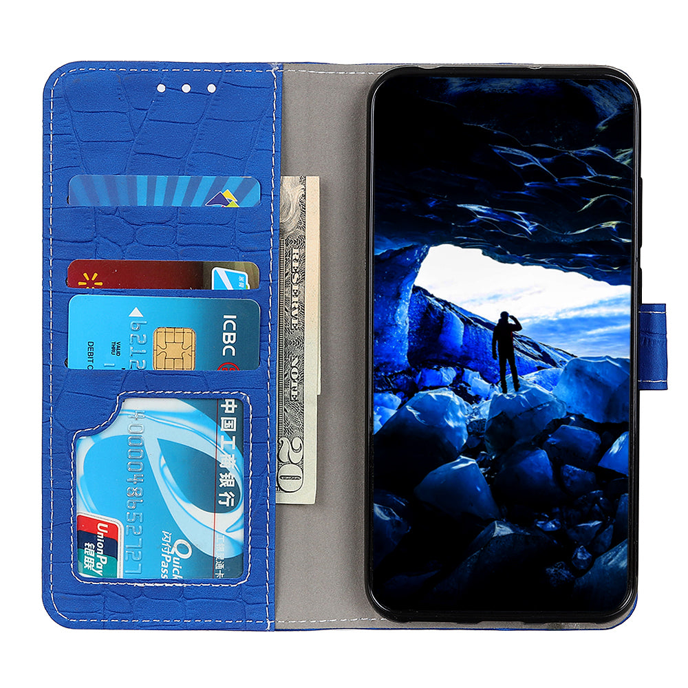 For Samsung Galaxy A05s 4G Case Shockproof Phone Shell Stand Crocodile Texture Leather Wallet