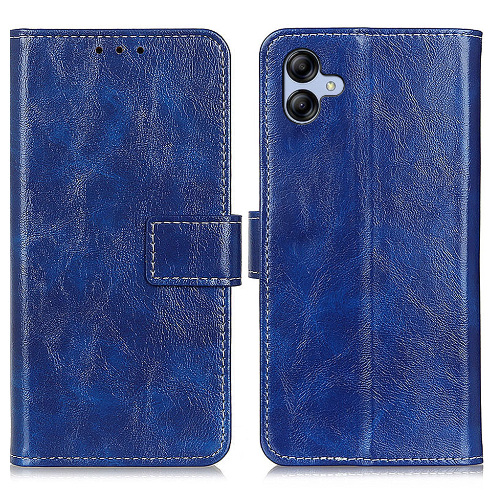 Leather Phone Shell for Samsung Galaxy A05 4G Case Crazy Horse Texture Phone Cover