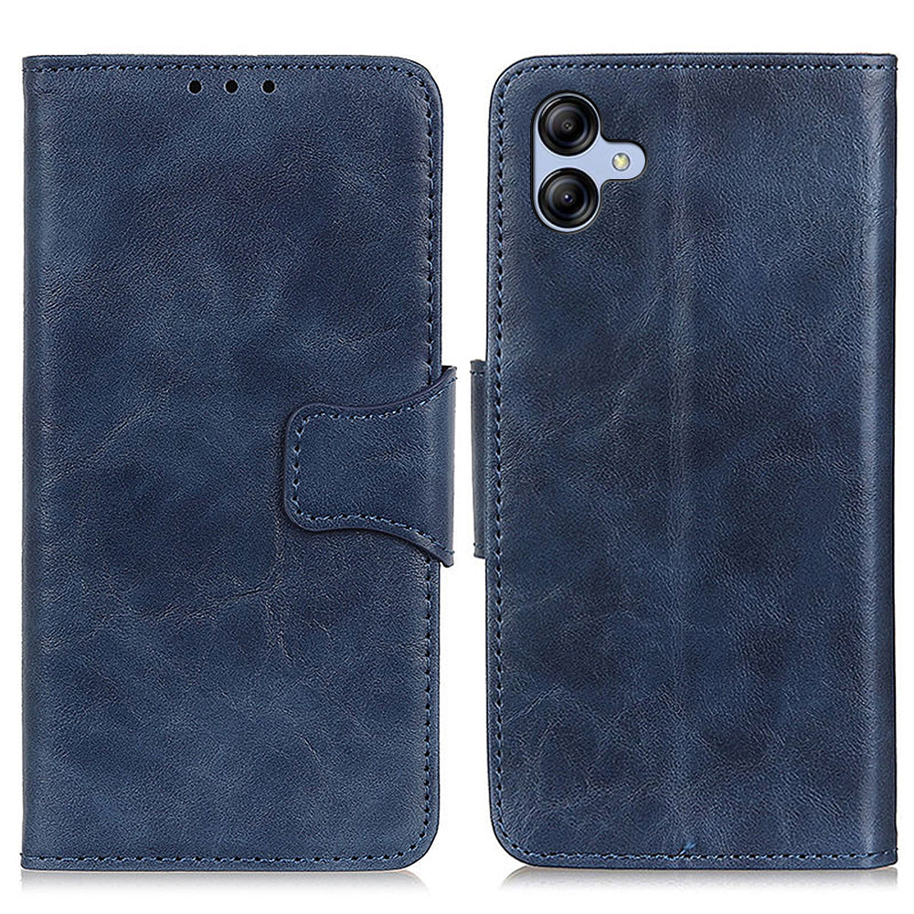 Pro Samsung Galaxy A05 4G pouzdro dělené kožené pouzdro Crazy Horse Texture Wallet Kryt na telefon