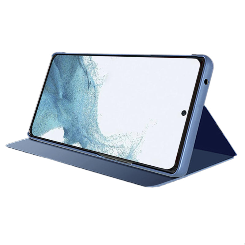 For Samsung Galaxy M34 5G F34 5G Case Mirror Surface View Window Leather Stand Cover