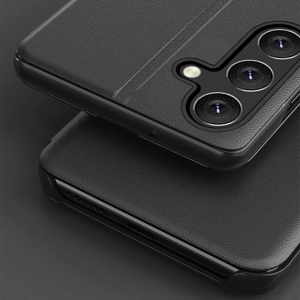 For Samsung Galaxy M34 5G F34 5G Case View Window PU Leather Stand Phone Cover