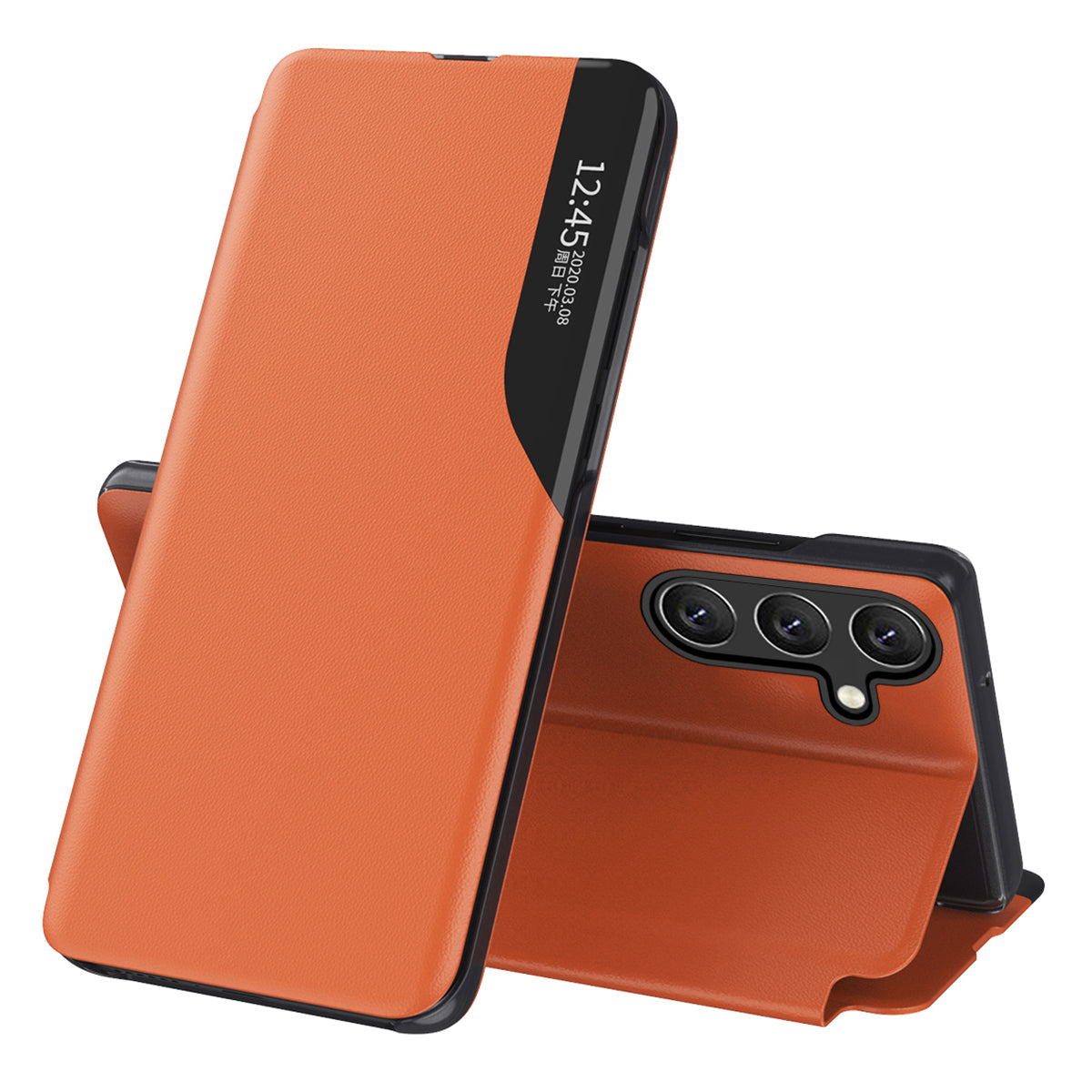 For Samsung Galaxy M34 5G F34 5G Case View Window PU Leather Stand Phone Cover