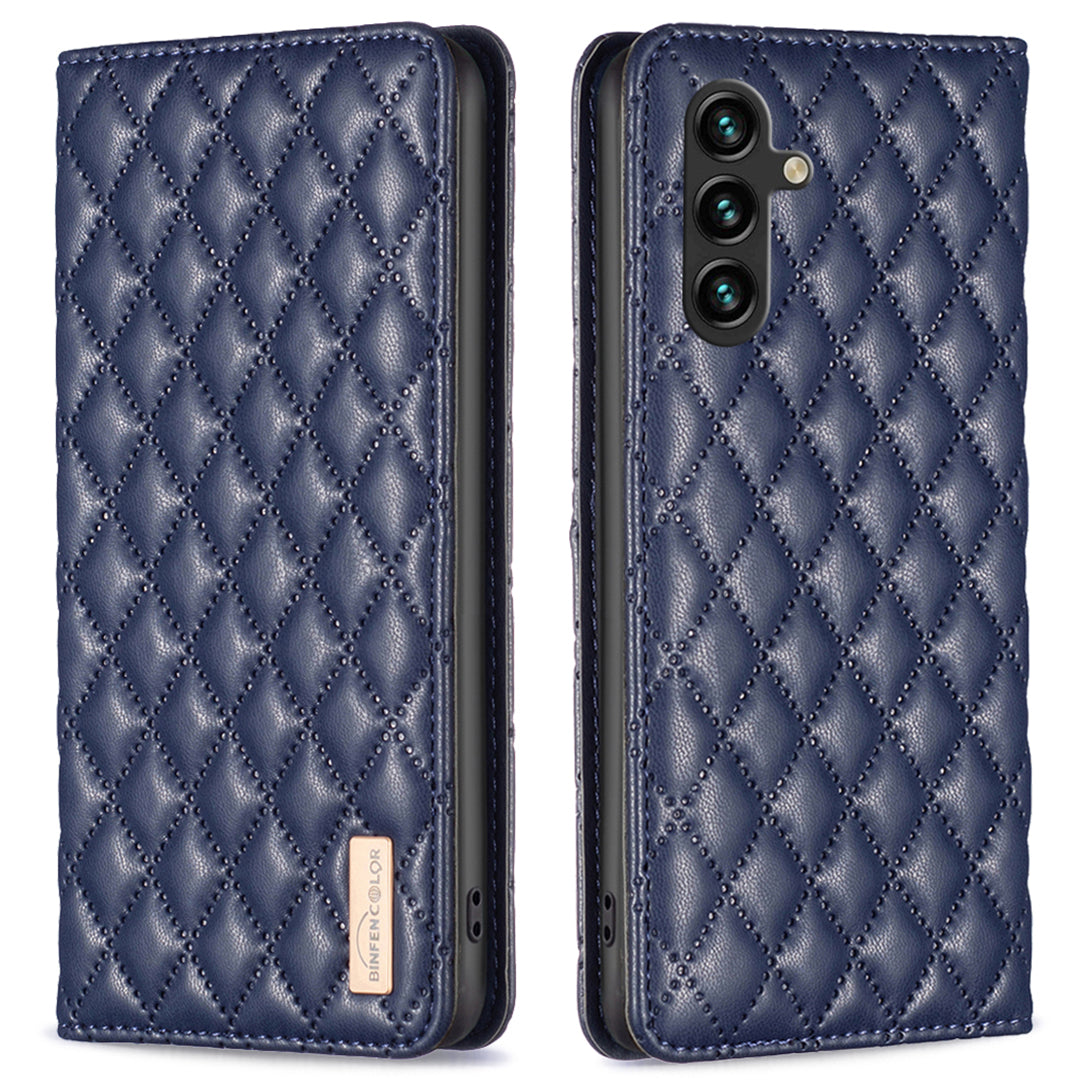 BINFEN COLOR BF Style-16 For Samsung Galaxy A05s 4G Case Leather Cell Phone Stand Cover