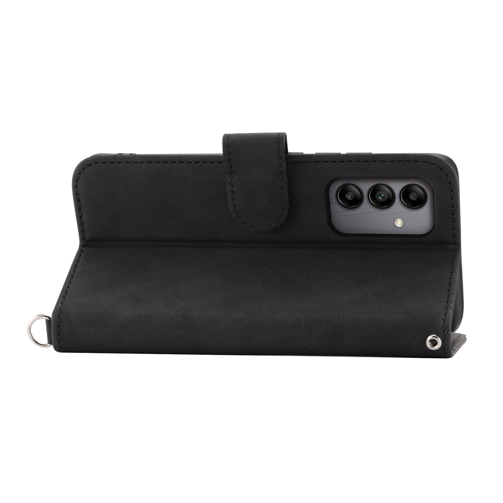 For Samsung Galaxy A05s 4G Leather Case Imprinted Stand Wallet Phone Cover with 2 Straps