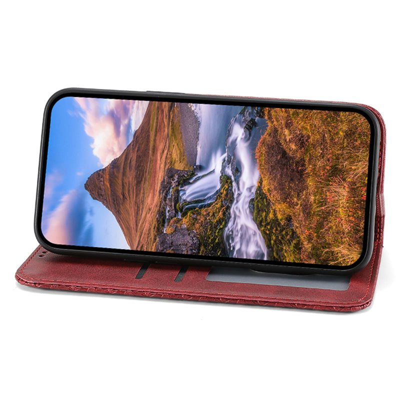 Pro Samsung Galaxy A05s 4G pouzdro s potiskem kosočtvercového vzoru stojánek na peněženku kryt telefonu