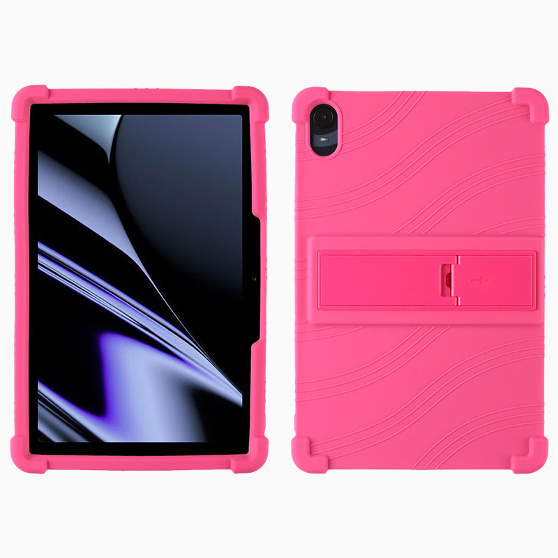 Protective Cover for Oppo Pad 11-inch Shock-absorbing Soft Silicone Tablet Case with PC Kickstand