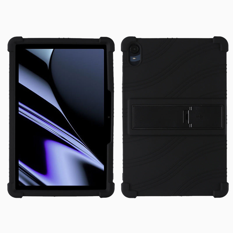Protective Cover for Oppo Pad 11-inch Shock-absorbing Soft Silicone Tablet Case with PC Kickstand