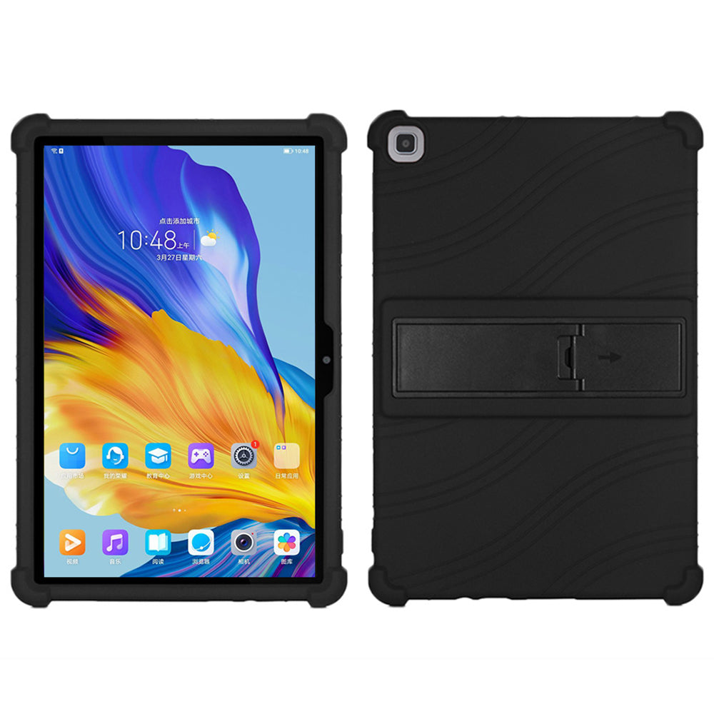 Soft Silicone Cover for Honor Pad 7 10.1-inch 2020 Tablet Protective Case with PC Kickstand Design