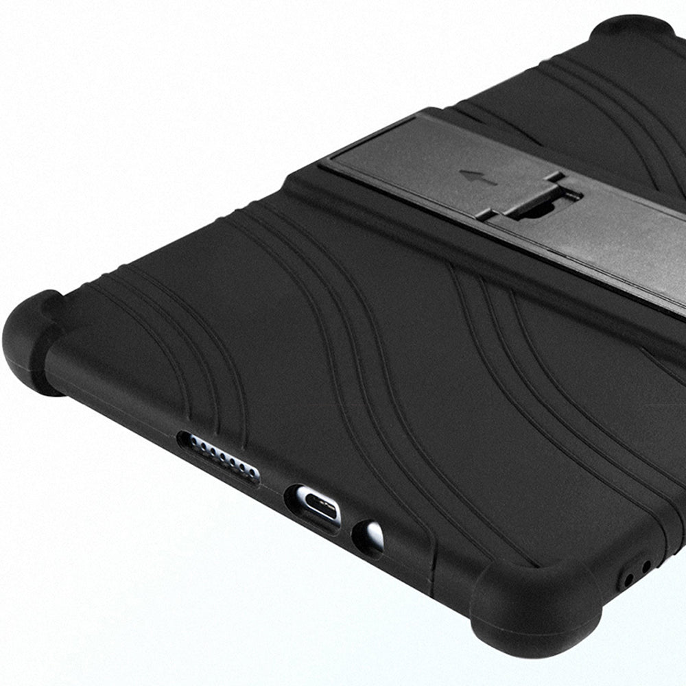 Soft Silicone Cover for Honor Pad 7 10.1-inch 2020 Tablet Protective Case with PC Kickstand Design