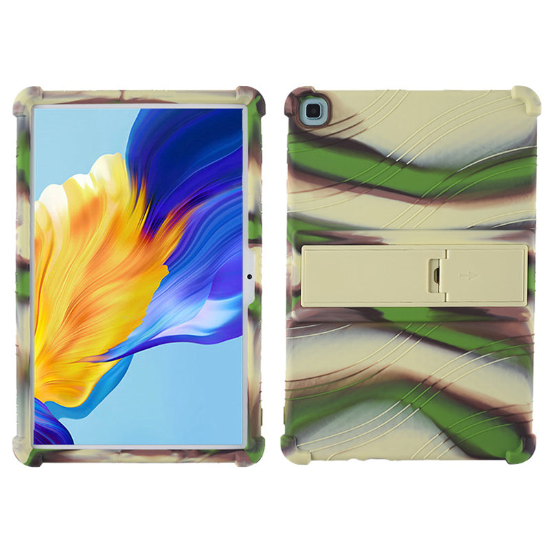 Soft Silicone Cover for Honor Pad 7 10.1-inch 2020 Tablet Protective Case with PC Kickstand Design