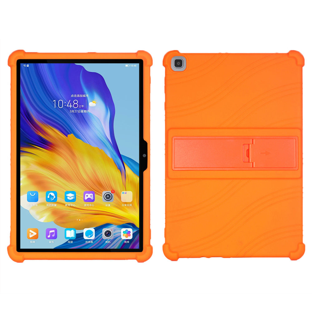 Soft Silicone Cover for Honor Pad 7 10.1-inch 2020 Tablet Protective Case with PC Kickstand Design