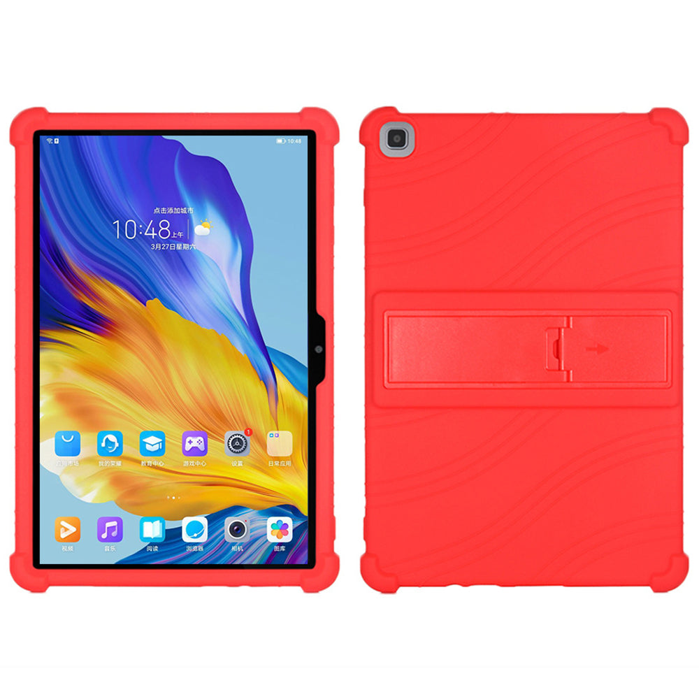 Soft Silicone Cover for Honor Pad 7 10.1-inch 2020 Tablet Protective Case with PC Kickstand Design