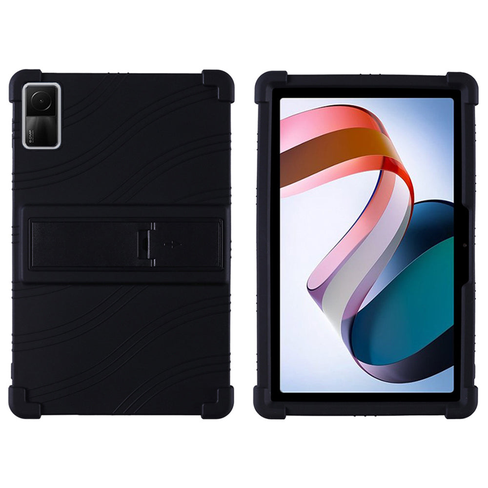 For Xiaomi Redmi Pad Protective Cover Shock-absorbing Soft Silicone Tablet Case with PC Kickstand
