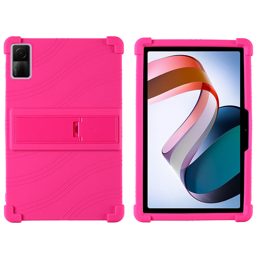 For Xiaomi Redmi Pad Protective Cover Shock-absorbing Soft Silicone Tablet Case with PC Kickstand