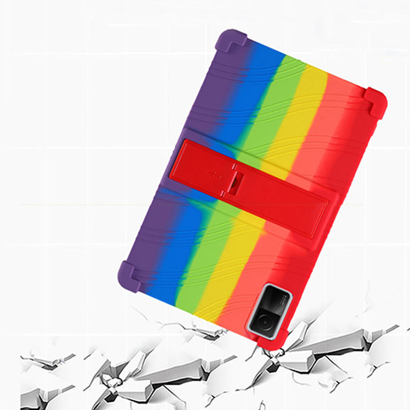 For Xiaomi Redmi Pad Protective Cover Shock-absorbing Soft Silicone Tablet Case with PC Kickstand