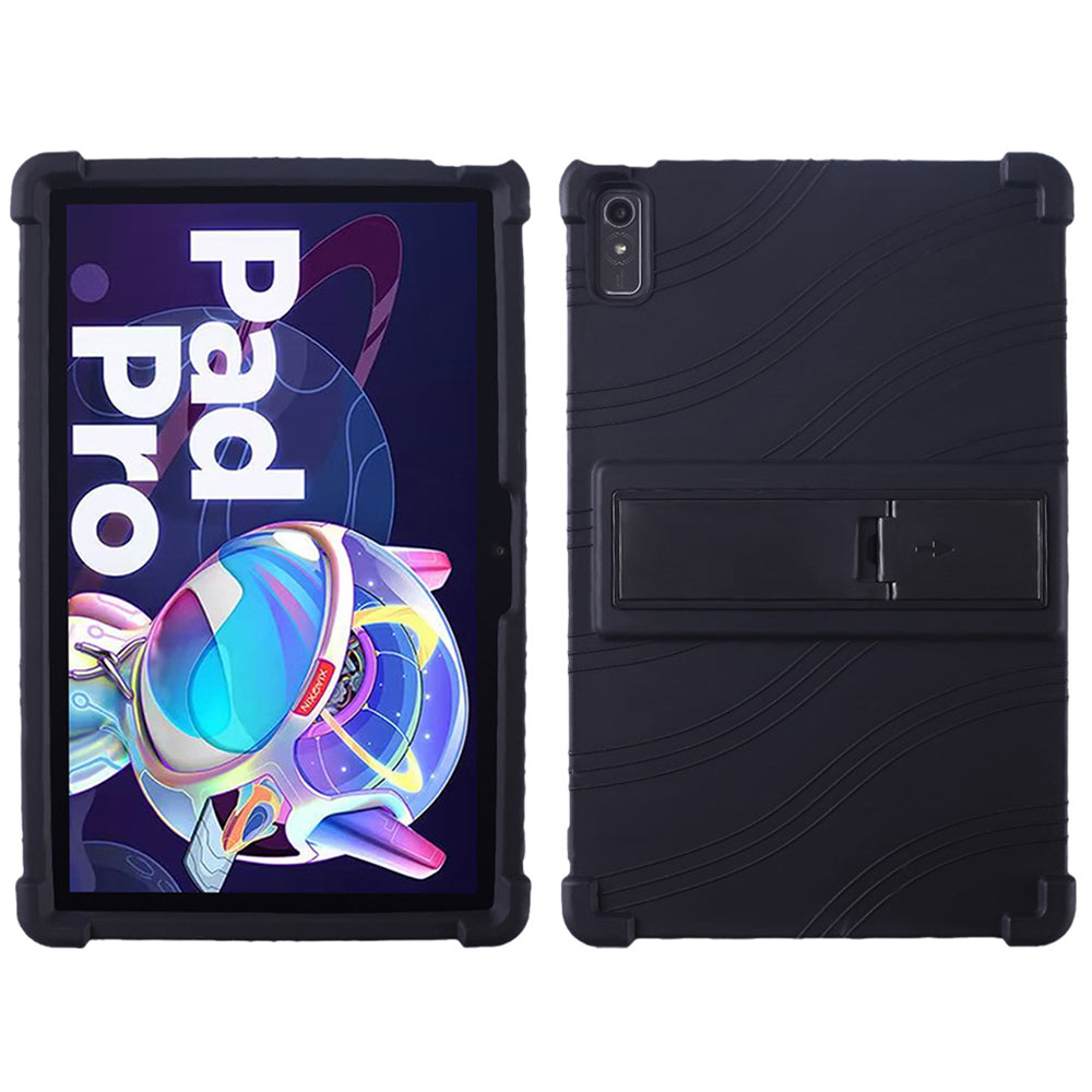 Til Lenovo Pad Pro 2022 TB138FC TB132FU Silikone tablettaske Multi-Angle Kickstand Beskyttelsescover