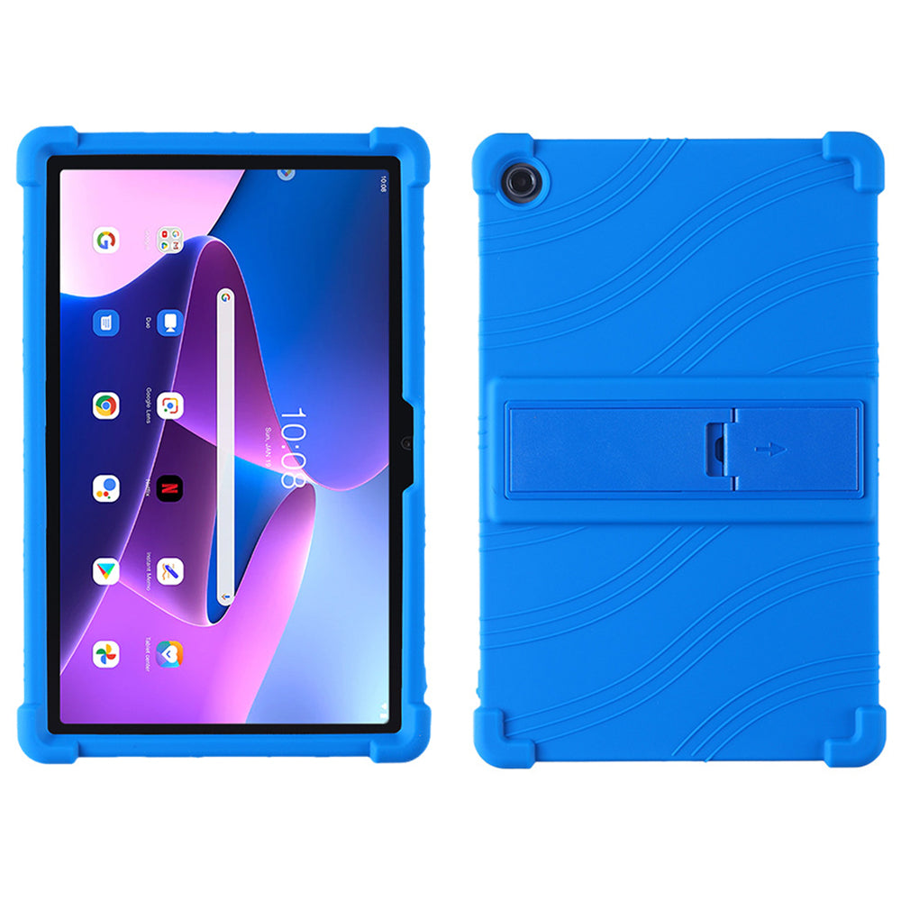 For Lenovo K10 Pro TB226XC TB-223FC Anti-Slip Silicone Tablet Case Kickstand Shockproof Protective Cover