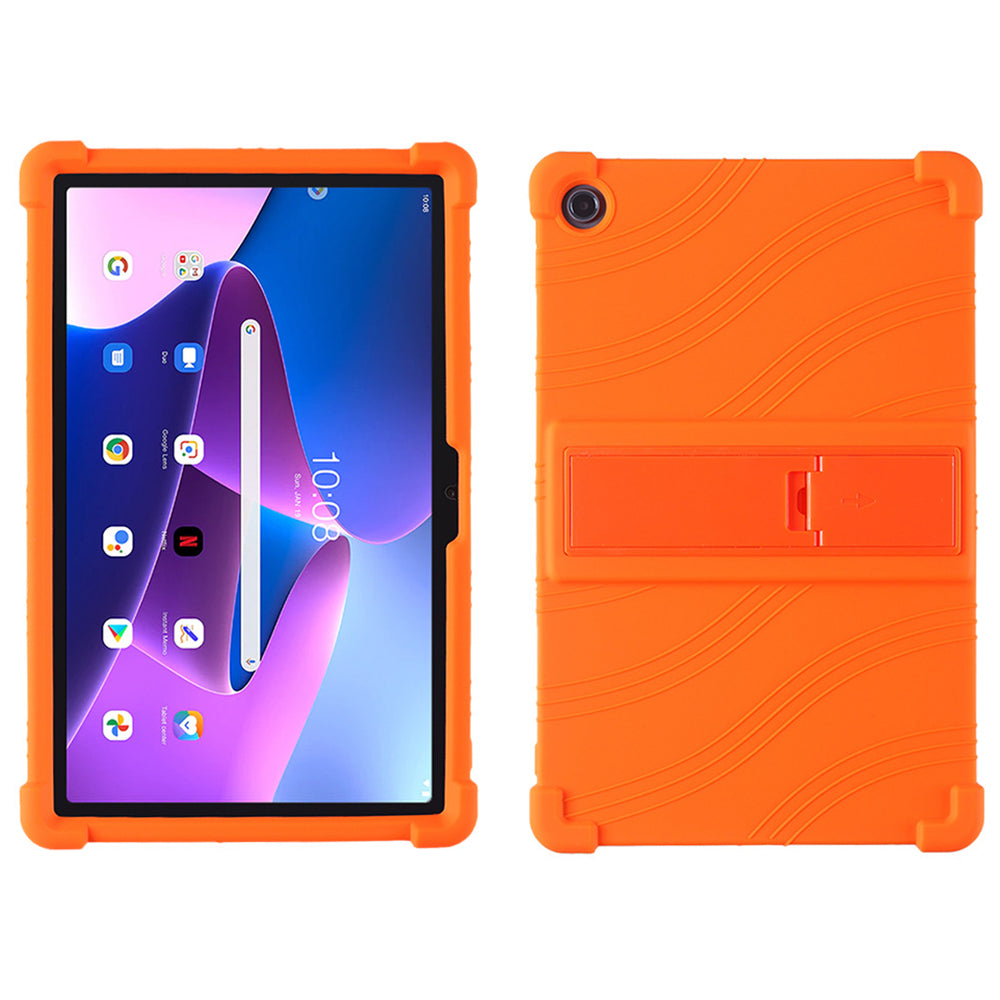 Pro Lenovo K10 Pro TB226XC TB-223FC Protiskluzové silikonové pouzdro na tablet Stojánek Nárazuvzdorný ochranný kryt