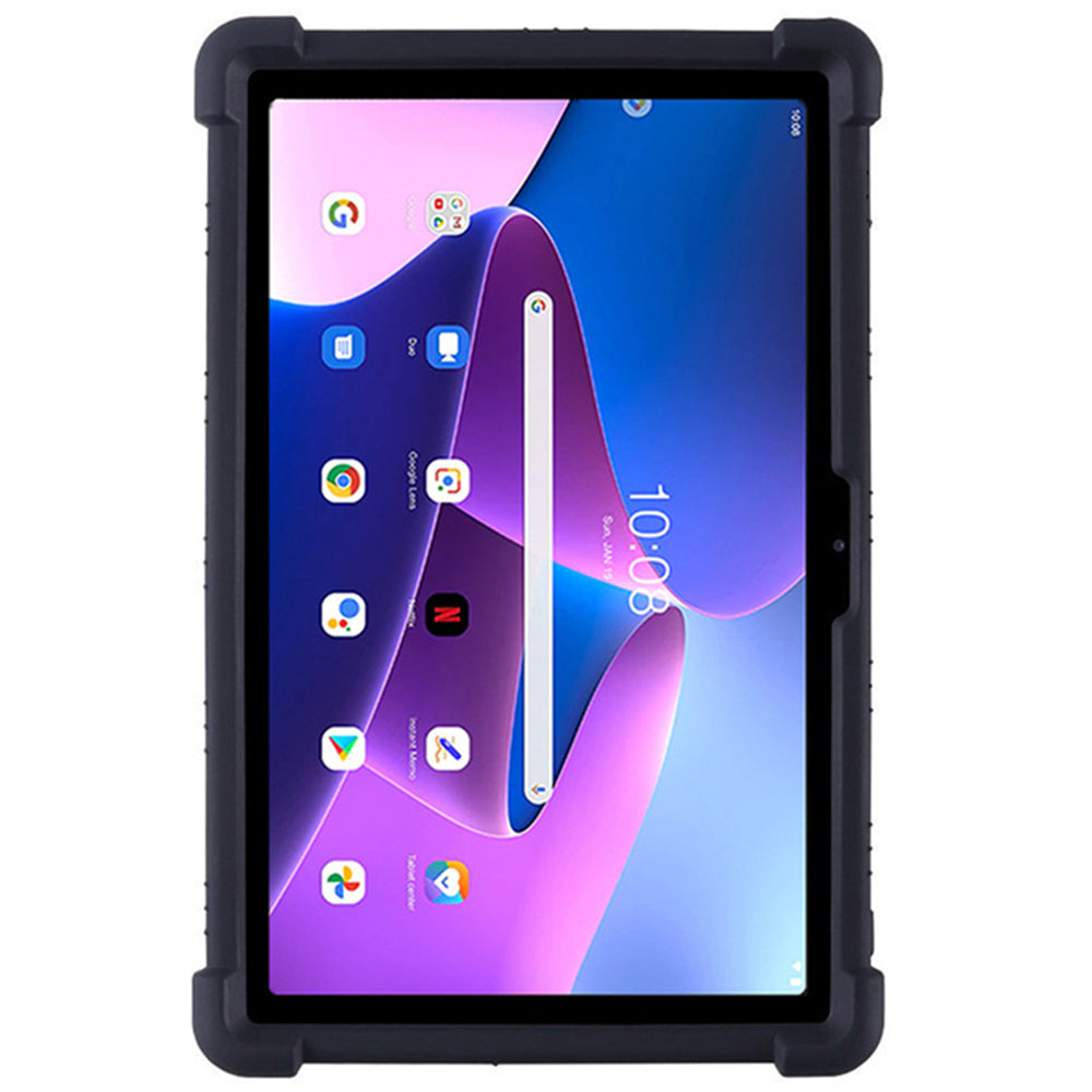 For Lenovo Tab M10 Plus (3rd Gen) Xiaoxin Pad 2022 10.6 inch 125FU 128FU Silicone Protective Cover Rotary Hand Grip Kickstand Shockproof Tablet Case