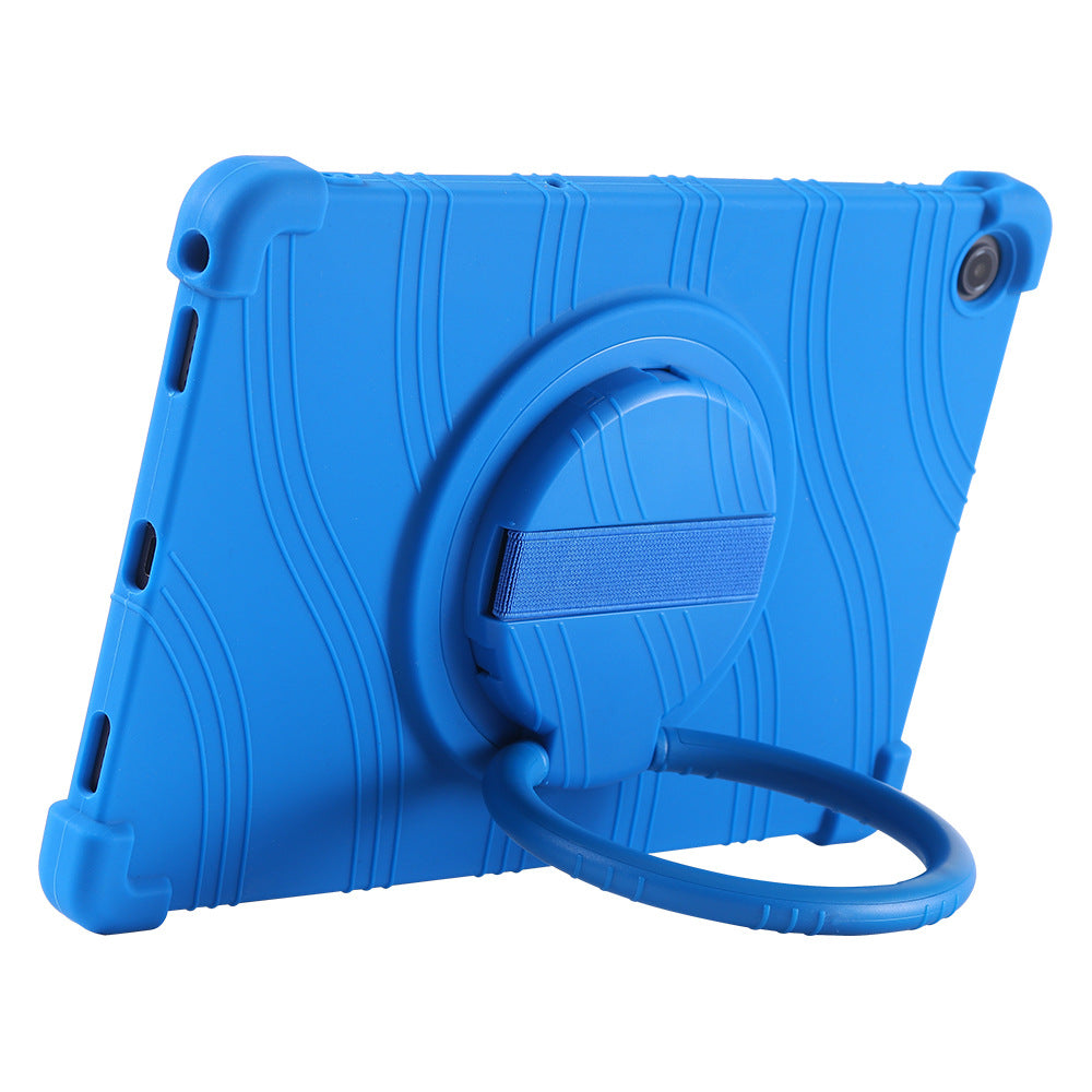 For Lenovo Tab M10 Plus (3rd Gen) Xiaoxin Pad 2022 10.6 inch 125FU 128FU Silicone Protective Cover Rotary Hand Grip Kickstand Shockproof Tablet Case
