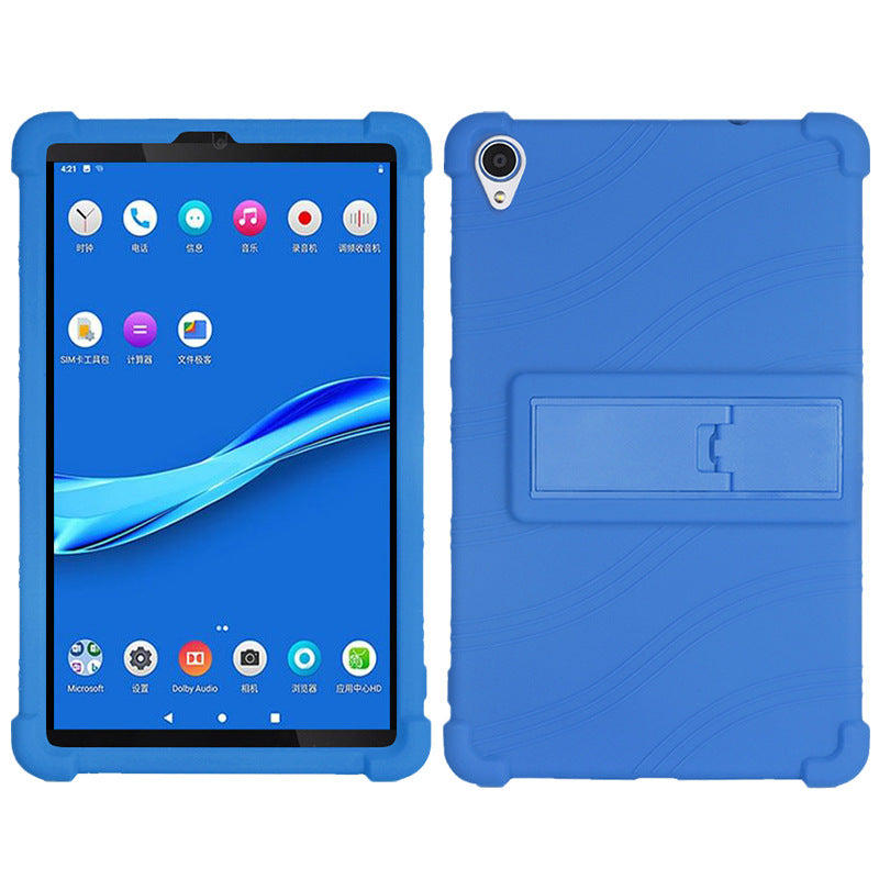 For Lenovo Tab M8 (FHD) TB-8505 TB-8705 Kickstand Silicone Tablet Case Anti-Slip Kids Friendly Shockproof Soft Cover