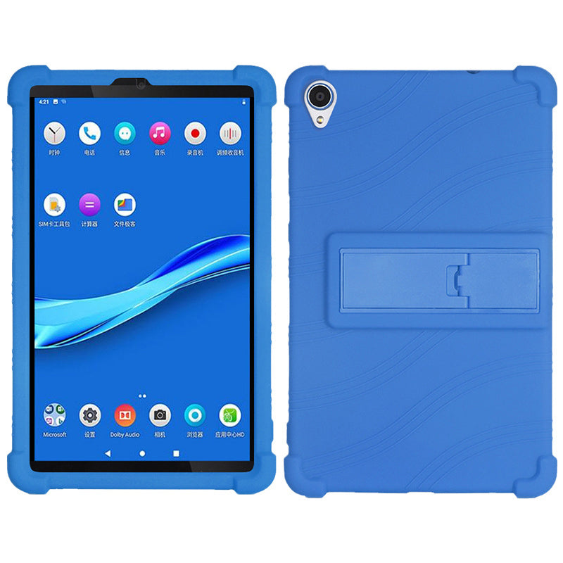 For Lenovo Tab M8 (3rd Gen) Tab M8 (2nd Gen) TB-8506FS XS Silicone Protective Cover Anti-Slip Kickstand Tablet Case