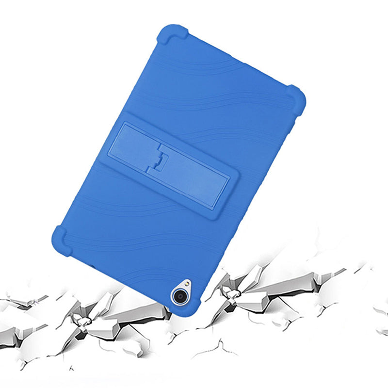 Til Lenovo Tab M8 (3. generation) Tab M8 (2. generation) TB-8506FS XS Silikone beskyttelsesdæksel Anti-Slip Kickstand tablettaske