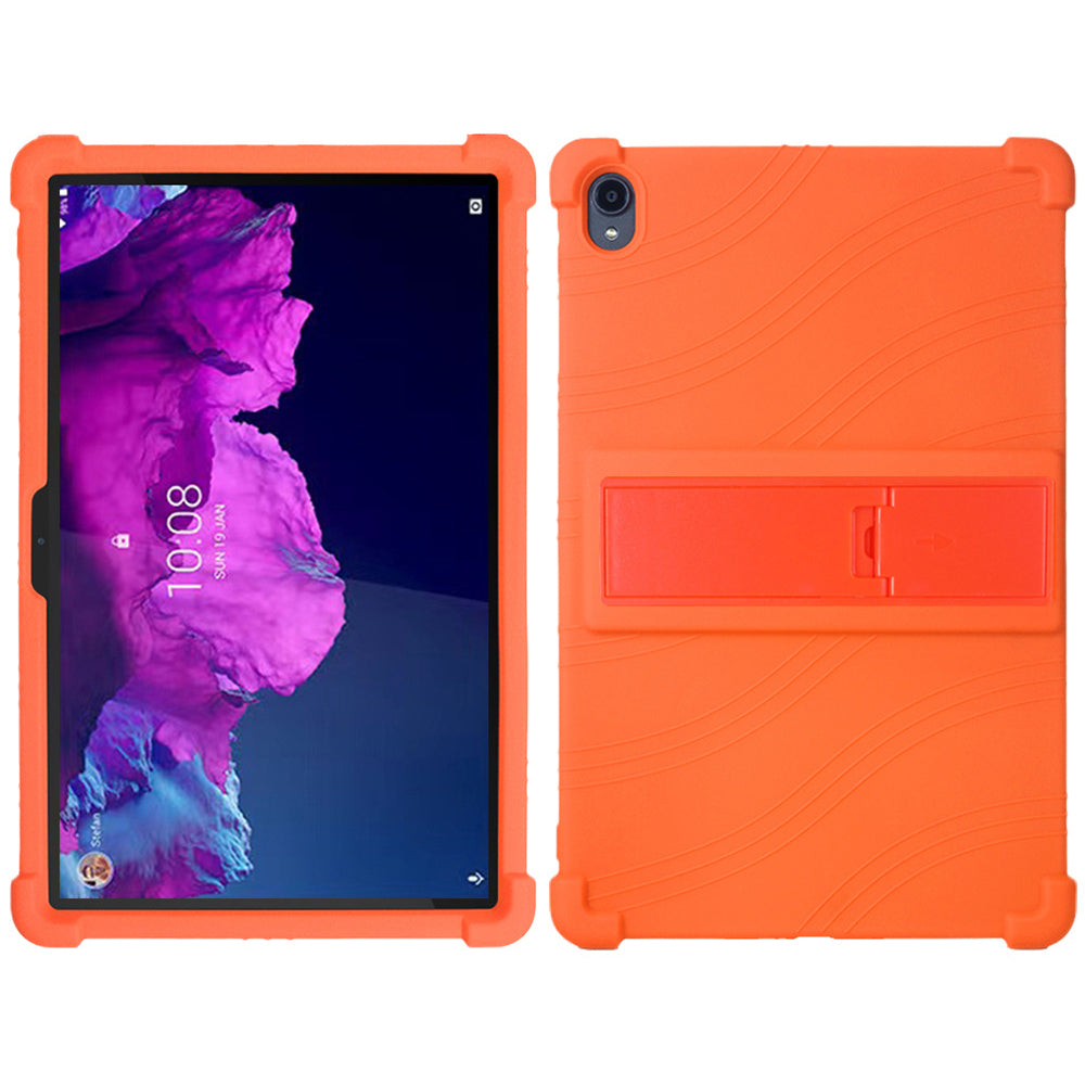 Til Lenovo Tab K11 TB-J606N Silikone tablettaske Kickstand Stødsikkert beskyttelsescover