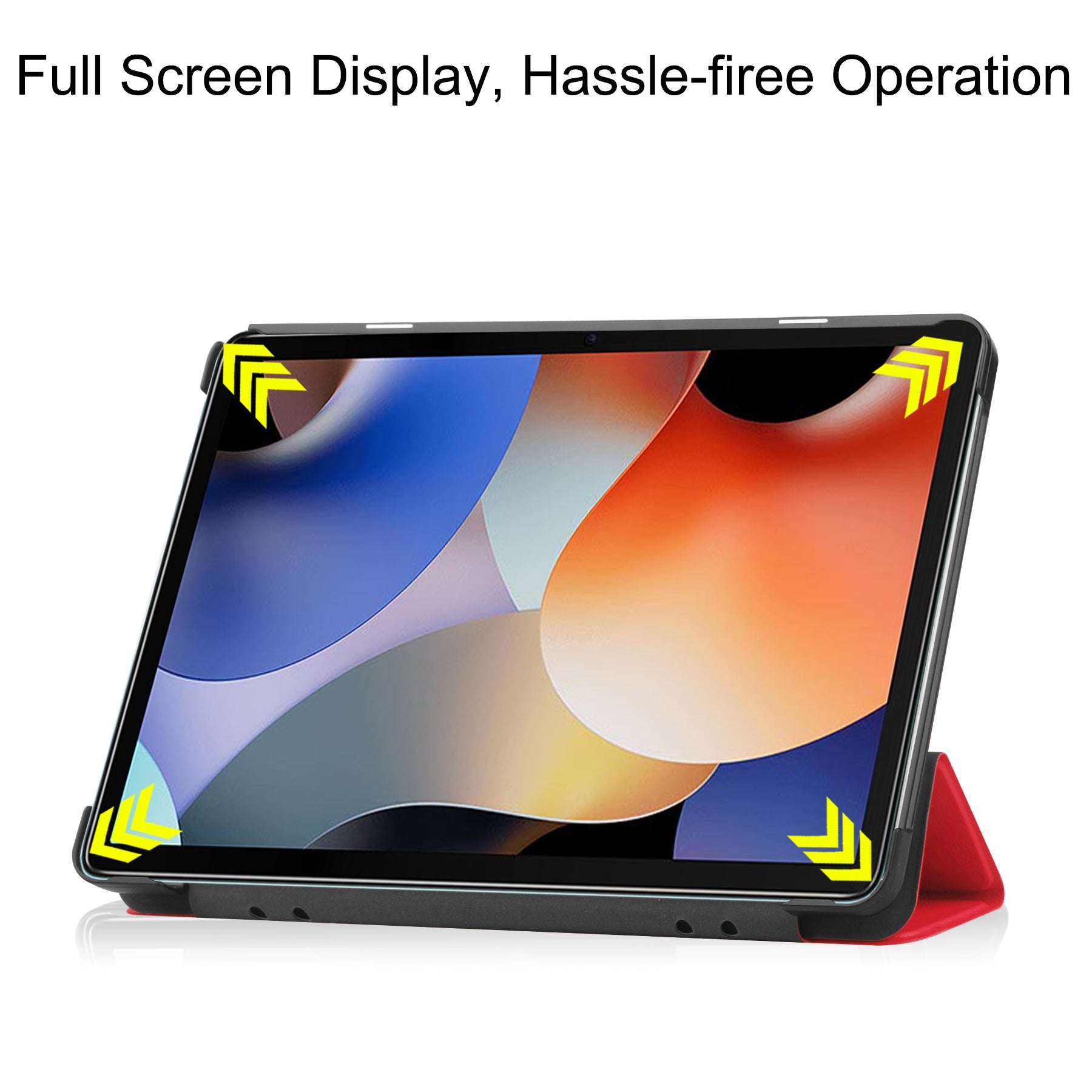 For Blackview Oscal Pad 10 Tri-fold PU Leather Tablet Case Stand Auto Wake Sleep Anti-scratch Tablet Cover