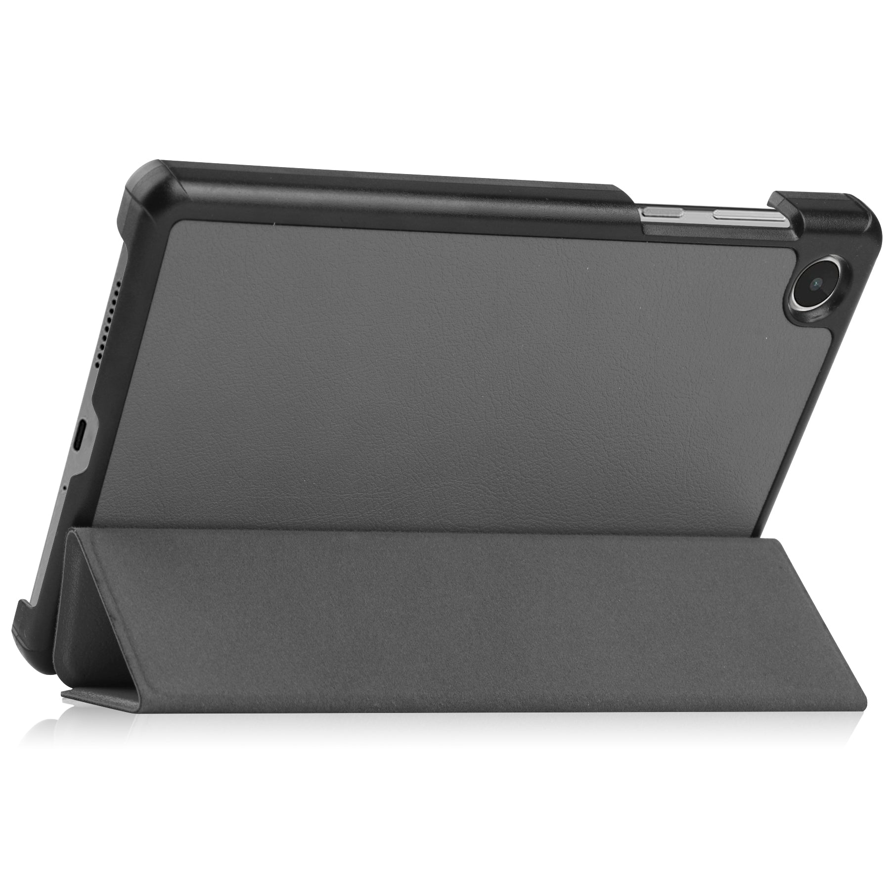 PU Leather Tablet Case for Lenovo Tab M8 Gen 4 Tri-fold Stand Protective Tablet Cover