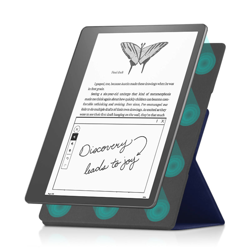 For Amazon Kindle Scribe Magnetic E-reader Case PU Leather Stand Protective Cover