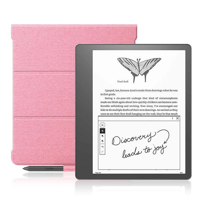 For Amazon Kindle Scribe Stand Case PU Leather TPU Pen Slot E-reader Protective Cover