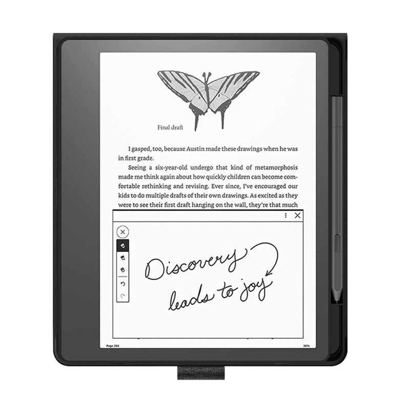 For Amazon Kindle Scribe Stand Case PU Leather TPU Pen Slot E-reader Protective Cover