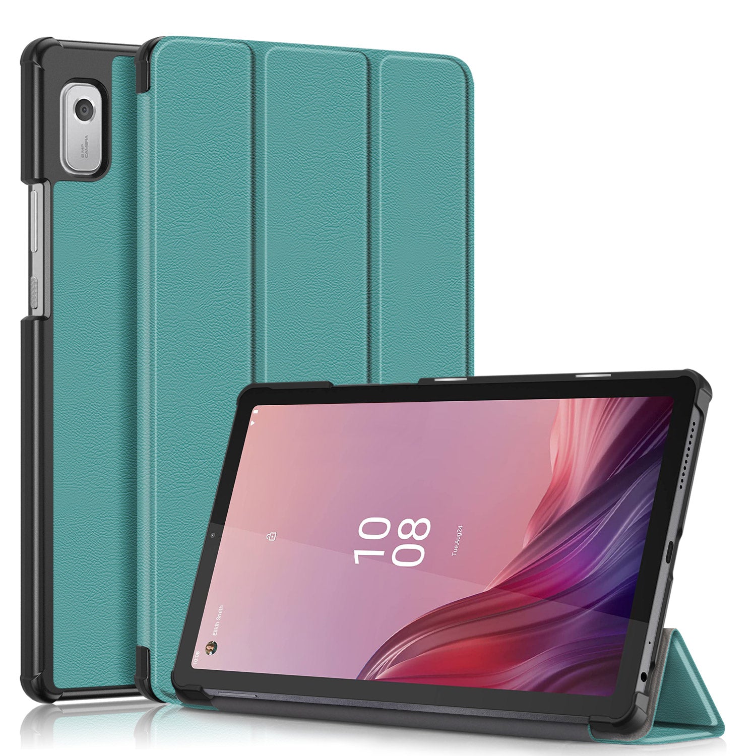 Tri-fold Stand Tablet Case for Lenovo Tab M9 TB-310FU Auto Wake Sleep PU Leather Tablet Cover