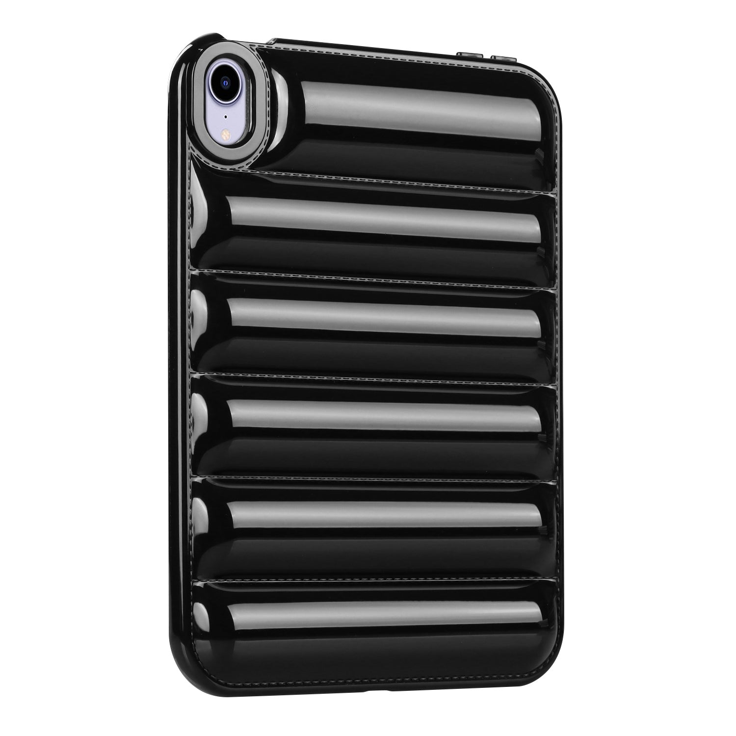 For iPad mini (2021) Candy Color Down Jacket Shockproof Back Case Soft TPU Tablet Cover