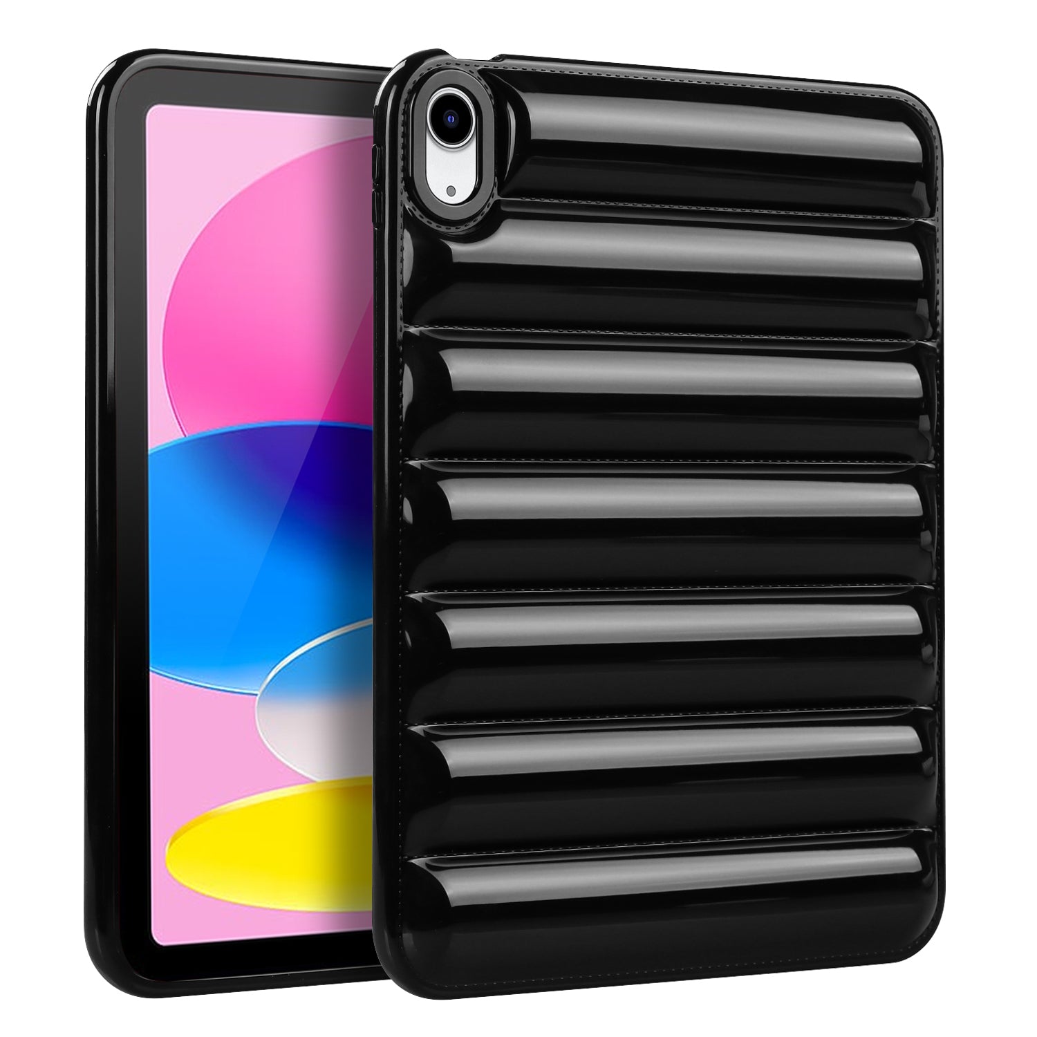 For iPad 10.9 (2022) Down Jacket Candy Color Tablet Protective Case Anti-scratch Soft TPU Cover