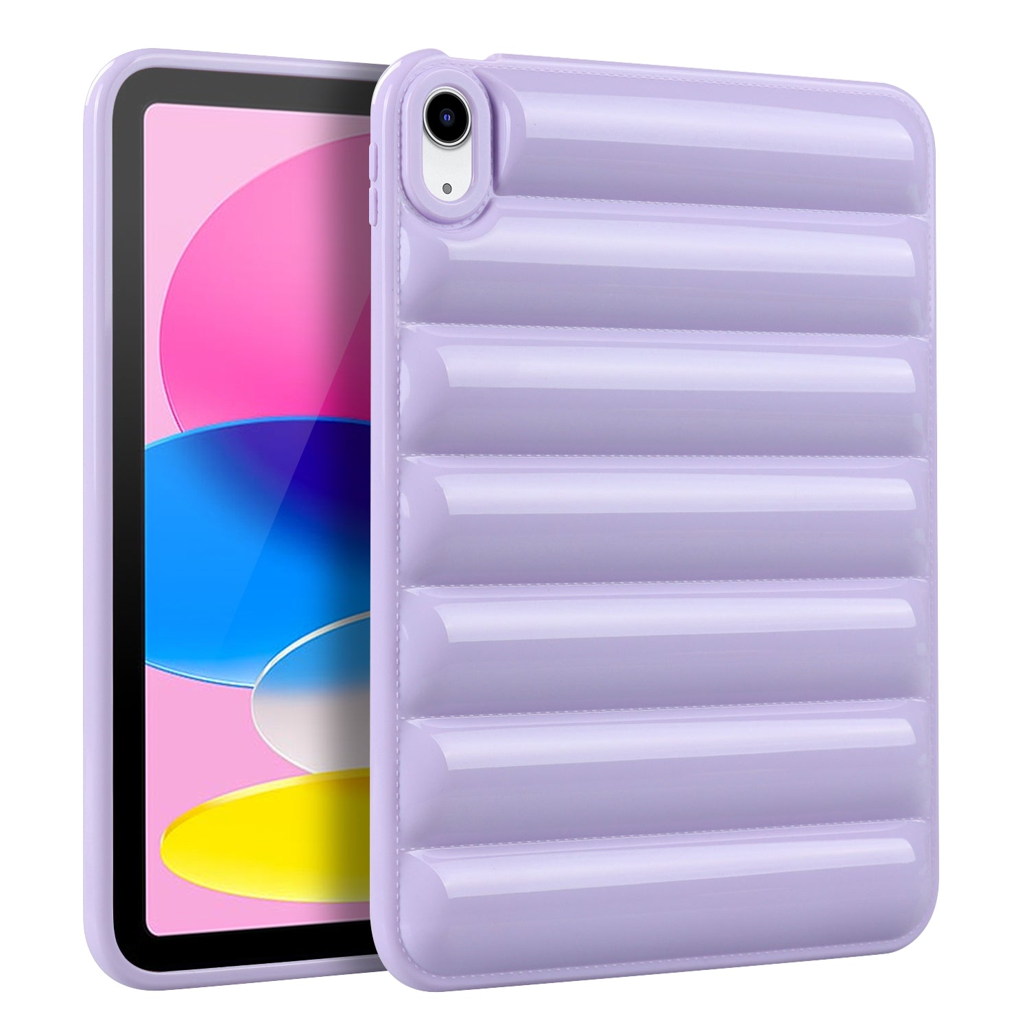For iPad 10.9 (2022) Down Jacket Candy Color Tablet Protective Case Anti-scratch Soft TPU Cover