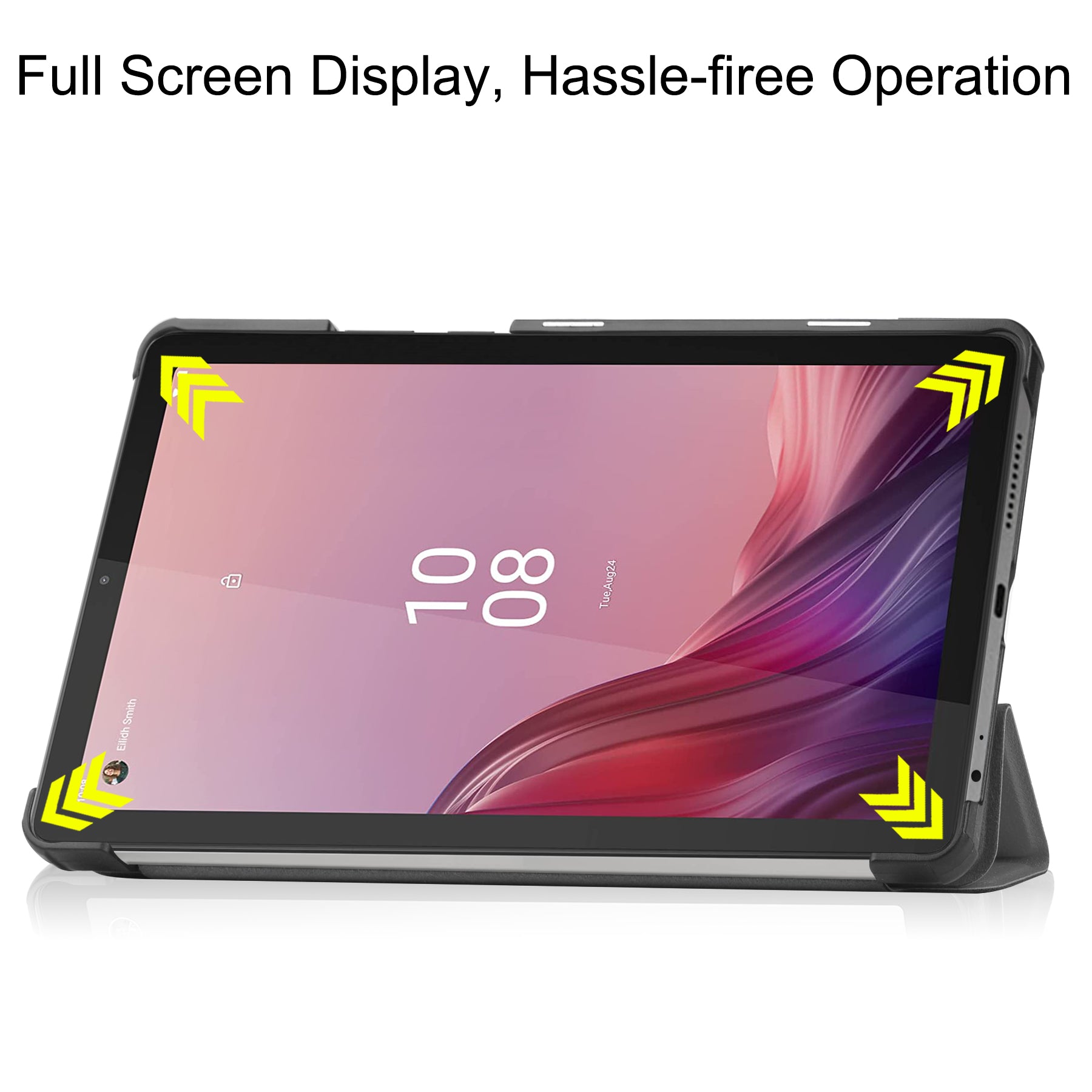 For Lenovo Tab M9 Anti-scratch PU Leather Tablet Case Tri-fold Stand Protective Cover