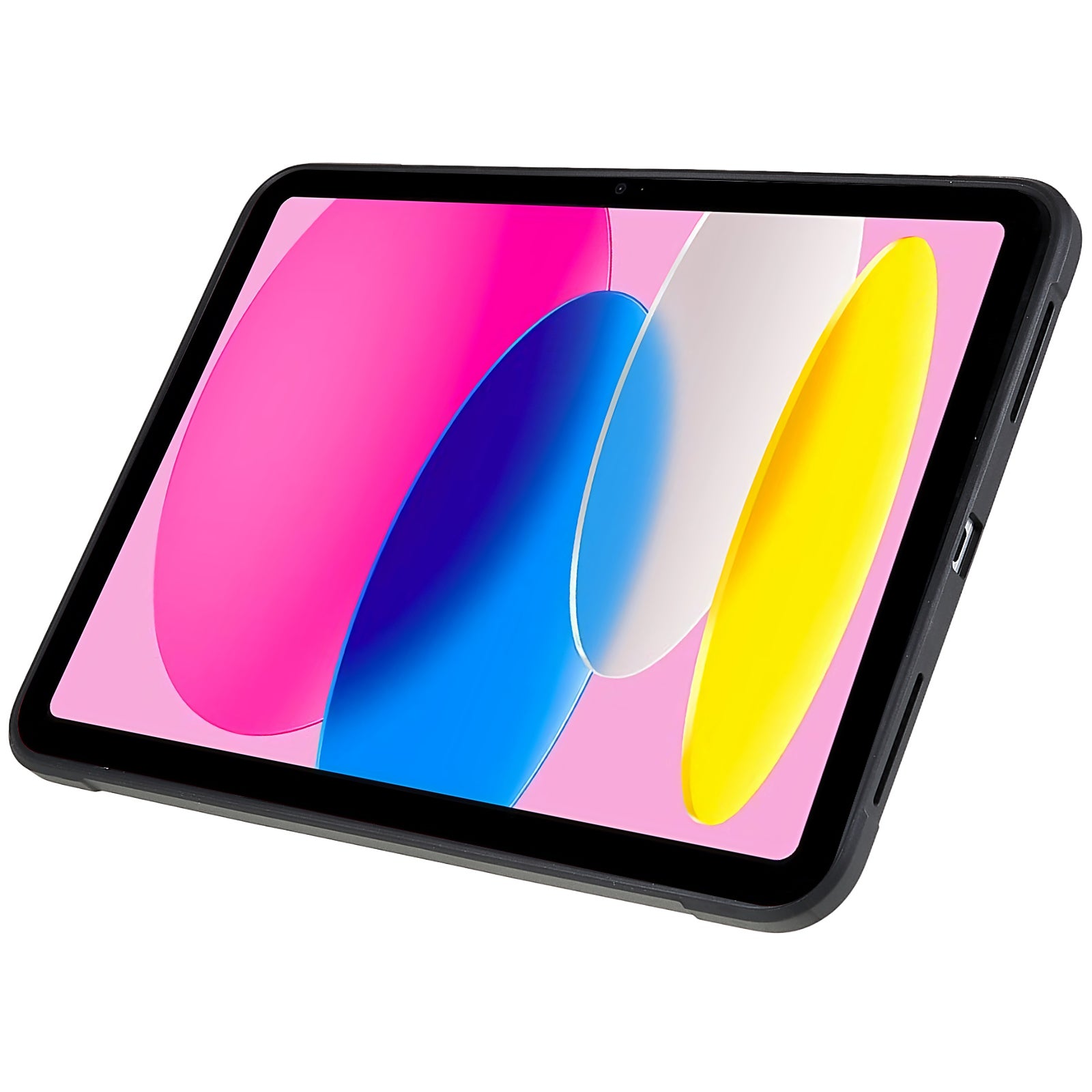 Transparent Tablet Case for iPad 10.9 (2022) PU Leather Kickstand TPU Acrylic Tablet Cover