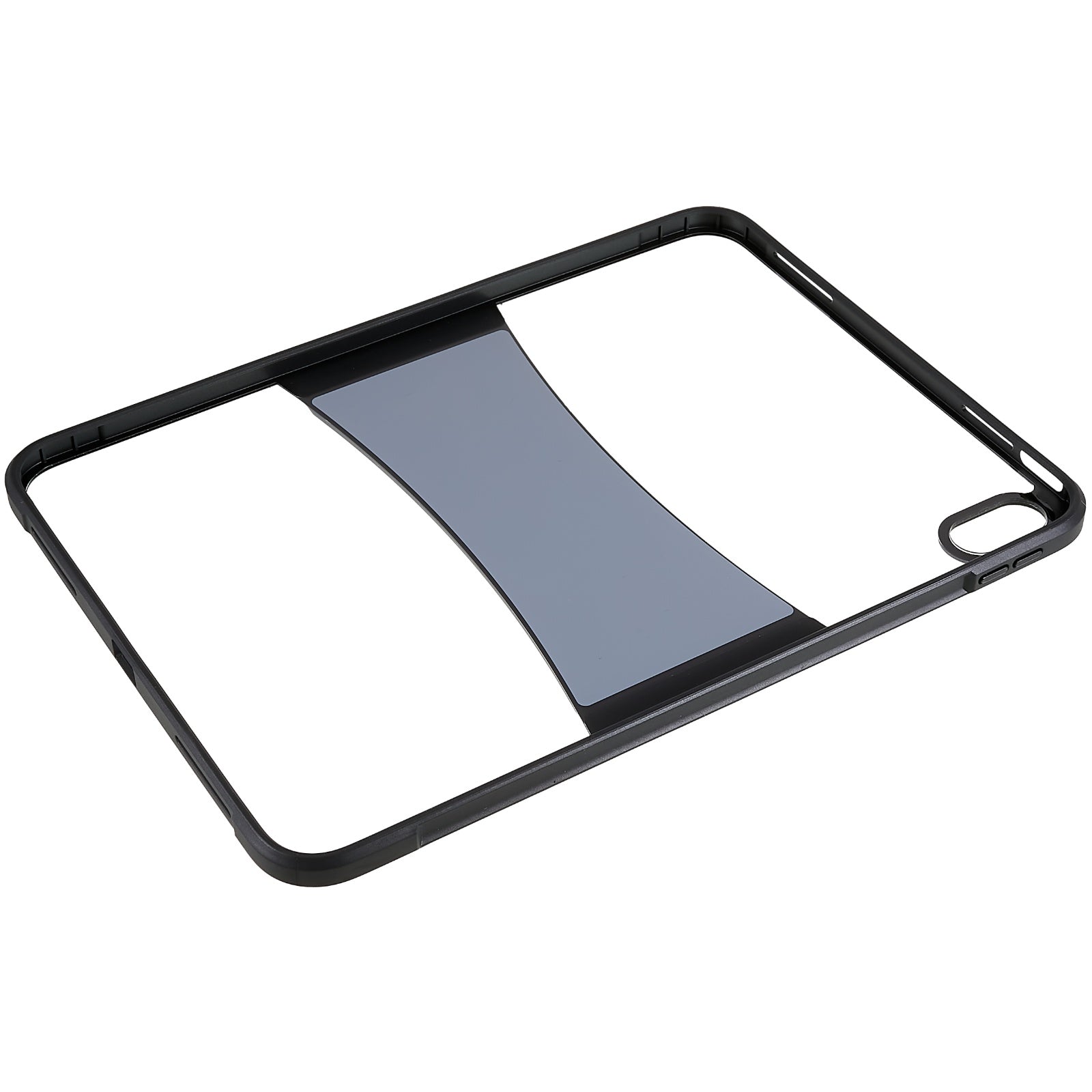 Transparent Tablet Case for iPad 10.9 (2022) PU Leather Kickstand TPU Acrylic Tablet Cover