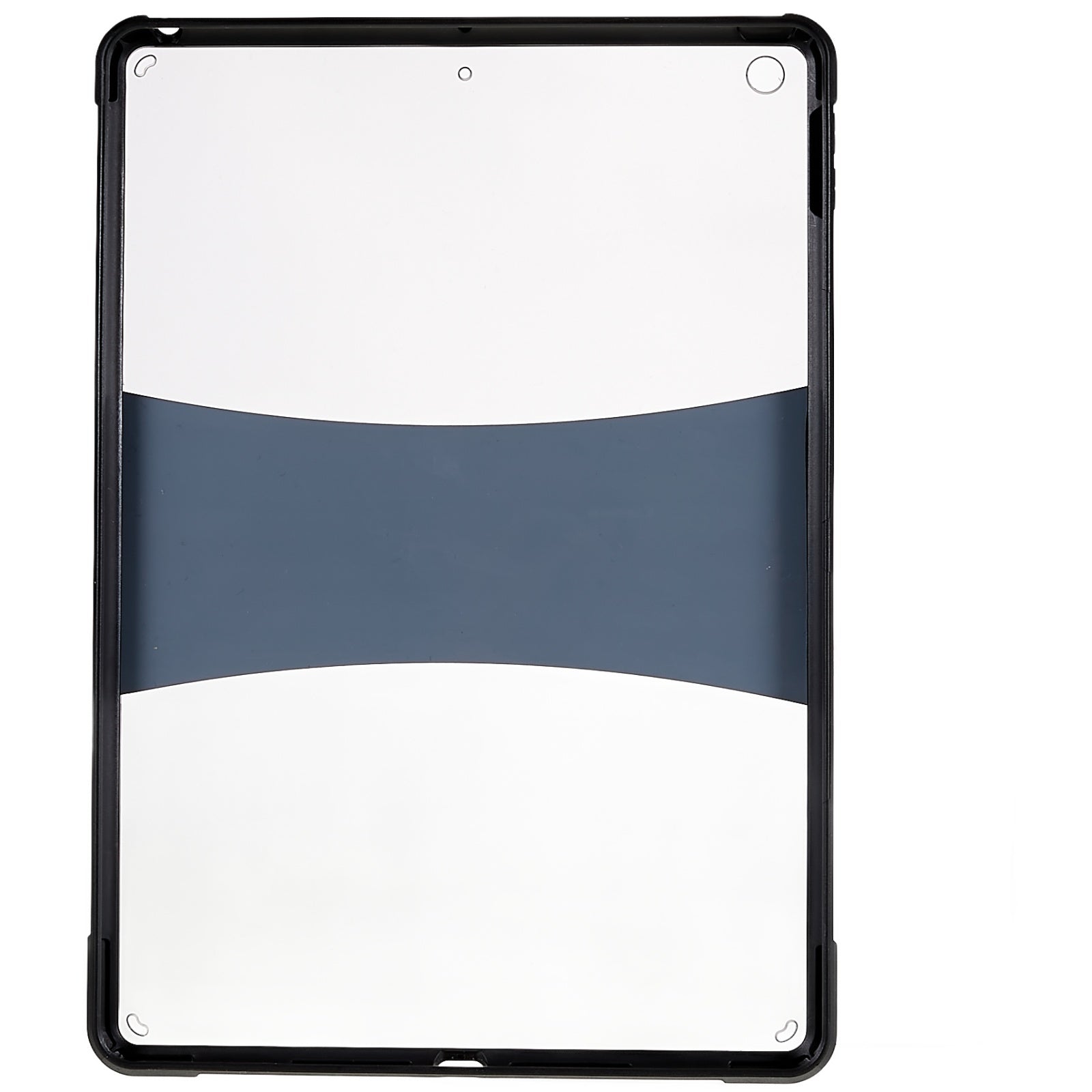 For iPad 10.2 (2021)/(2019)/(2020) Leather Kickstand Tablet Case Transparent TPU Acrylic Tablet Cover