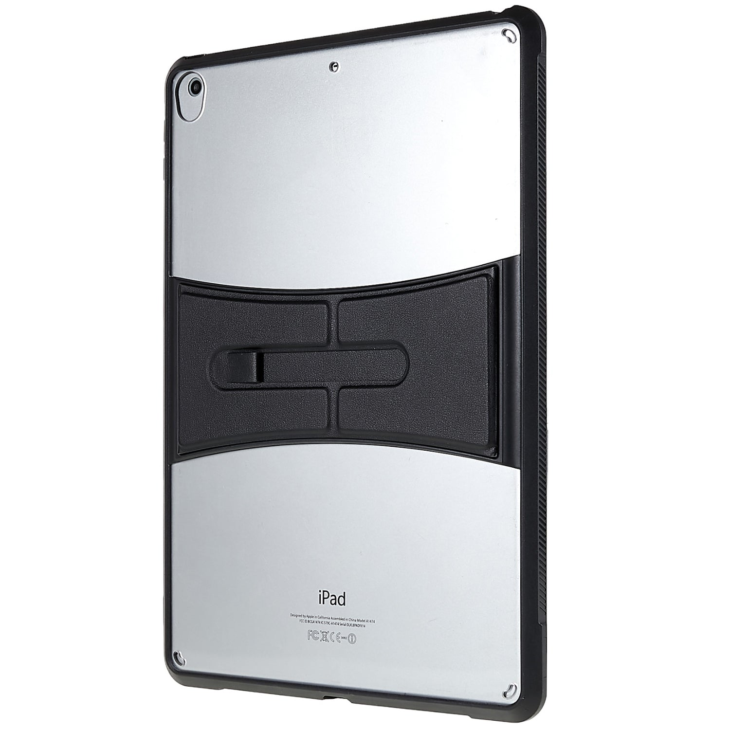 For iPad 9.7-inch (2017)/(2018)/Air (2013)/Air 2/Pro 9.7 inch (2016) Tablet Case Leather Kickstand TPU Acrylic Clear Tablet Cover