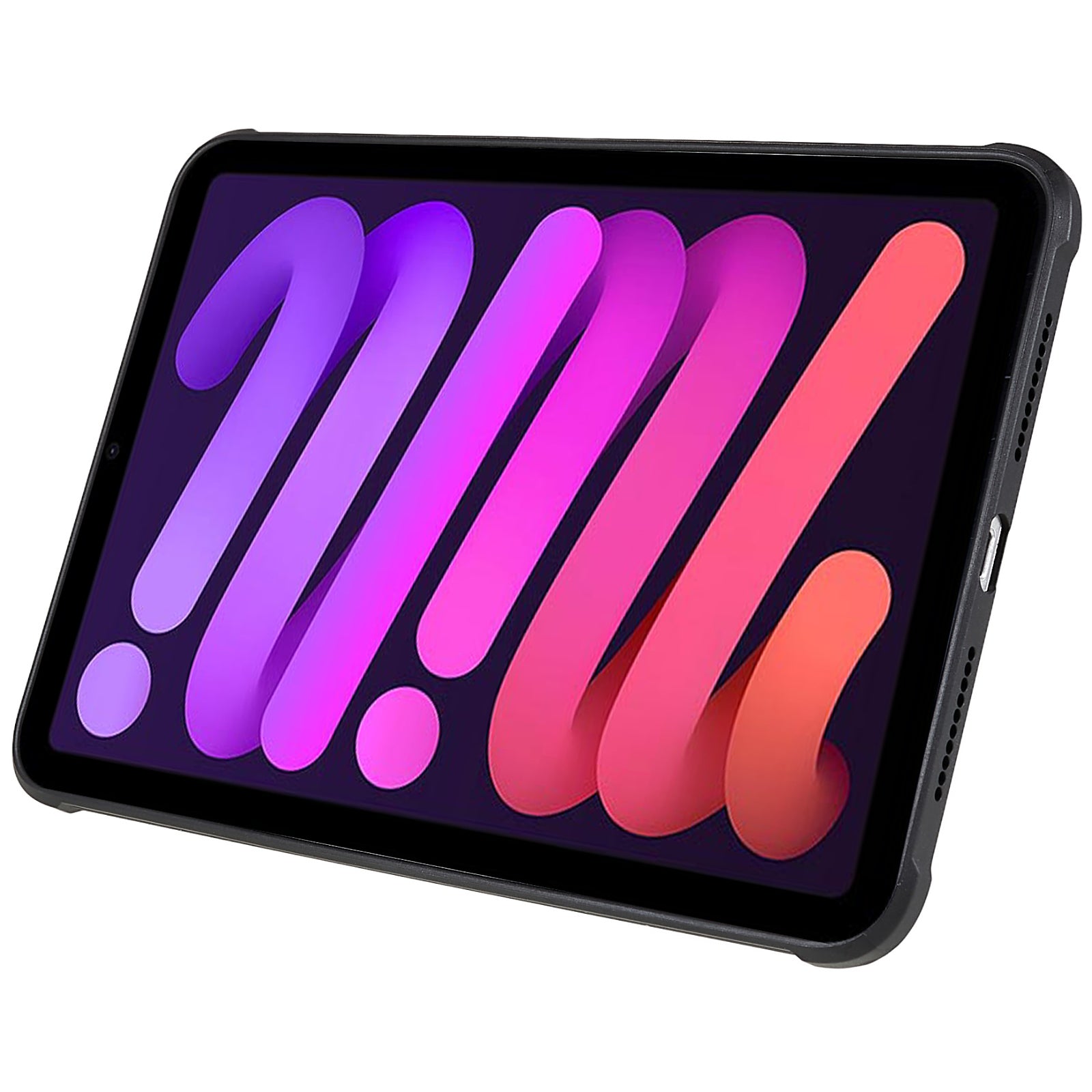 Transparent TPU Acrylic Tablet Case for iPad mini (2021) Leather Kickstand Anti-drop Tablet Cover